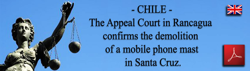 Chile_Judgment_Appeal_Court_demolition_mobile_phone_mast_Entel_Santa_Cruz