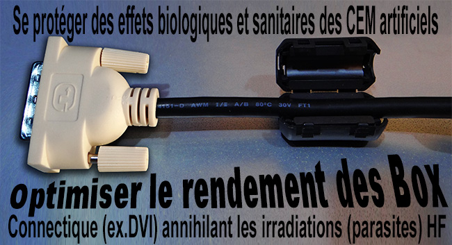 Connectique_DVI_Protection_HF_Tores_Ferrite_a_clipser_ouvert_flyer_News