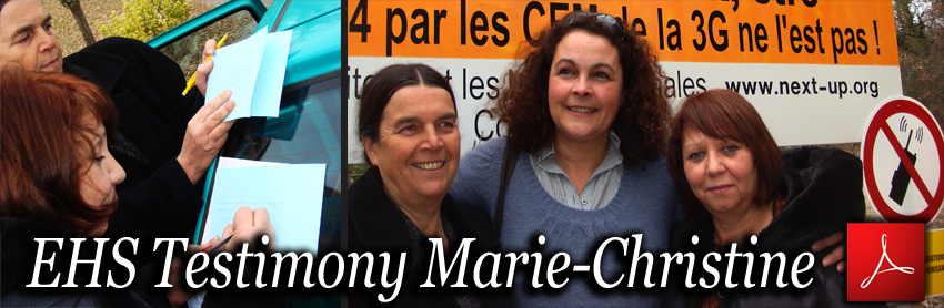 EHS_Marie_Christine_Testimony_I_m_no_longe_electrosensitive