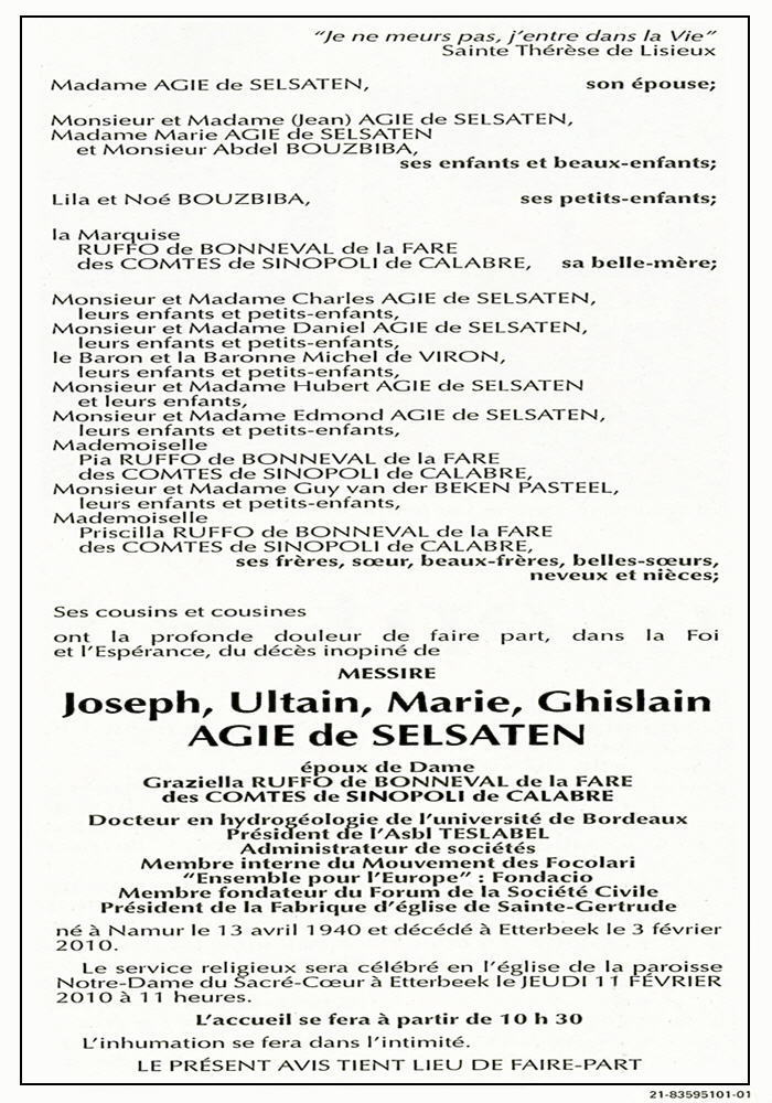 Joseph_Agie_de_Selsaten_annonce_Funerailles