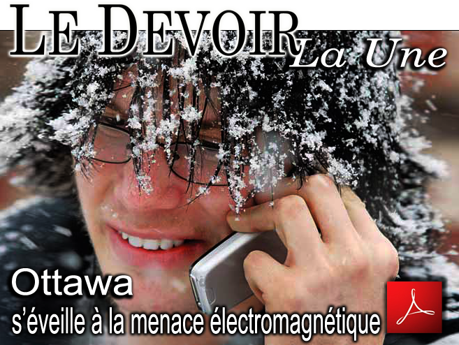 Le_Devoir_La_Une_Photo_Adolescent_et_Telephone_Mobile_sous_la_neige_La_Une_18_12_2010