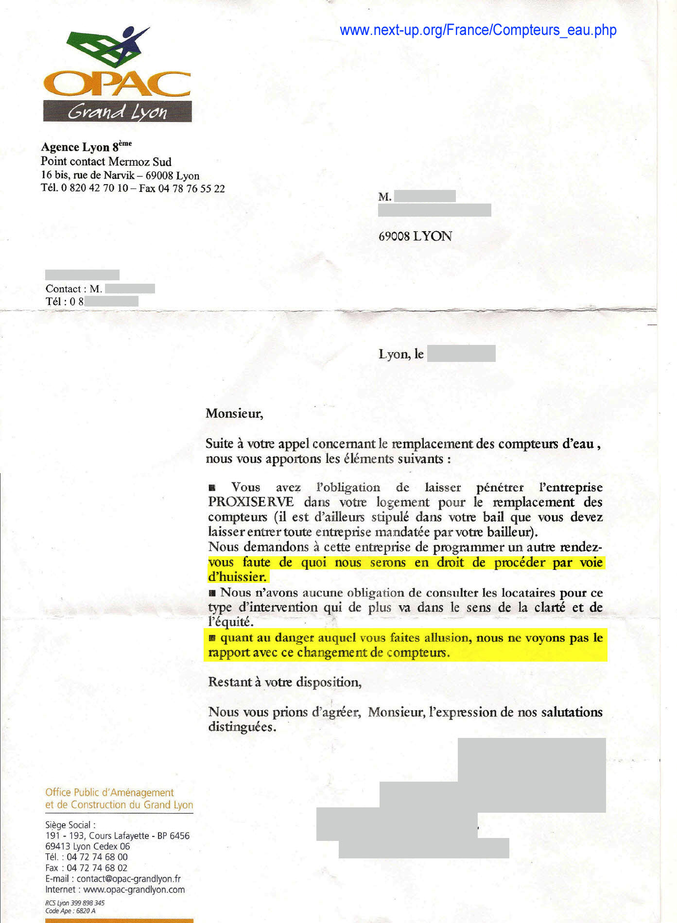 exemple de lettre entreprise