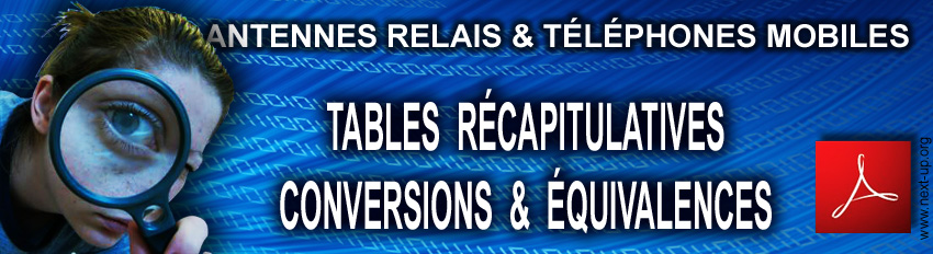 Tables_Conversions_et_Equivalences_Valeurs_Antennes_Relais