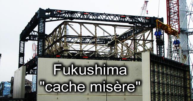 Fukushima_cache_misere_reacteur_nr_1_Structure_metallique_et_toile_polyester_habillage_batiment_reacteur_Vue_panneaux_parois_news_21_11_2011